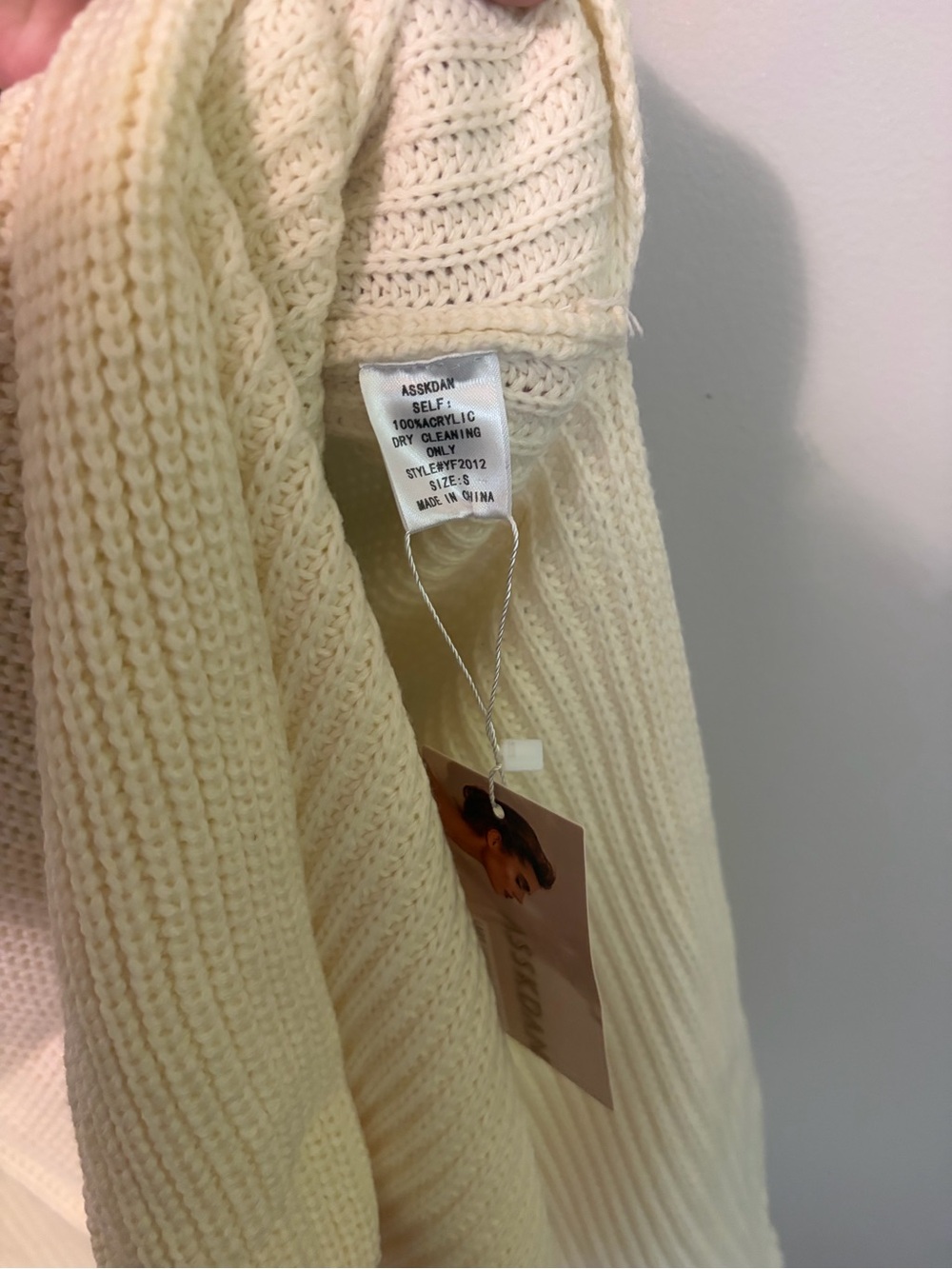Cream Sleeveless Knit Belted Midi Dress - Picture 2 of 7